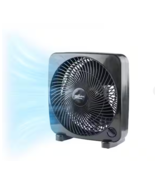 9 in. Black Box Fan with 3-Speed Front Control - $49.99