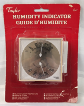 TAYLOR HUMIDITY AND TEMPERATURE INDICATOR 5547 HOME WEATHER STATION VINT... - £31.46 GBP