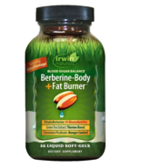 Irwin Naturals Balance Berberine-Body+Fat Burner 56 LIQUID SOFTGEL - Exp... - $16.95