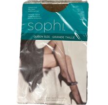 Vintage Sophi Queen Size Day Sheer Pantyhose Reinforced Toe Beige 160-19... - $6.00