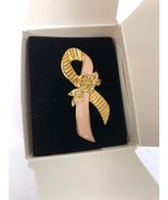 Vintage Avon 1993 Better Breast Care Ribbon Pin Large NOS NIB - FSTSHP - $12.29 CAD