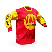 VIVA MONTESA red-yellow motocross trial MTB downhill jersey long sleeve - £28.16 GBP