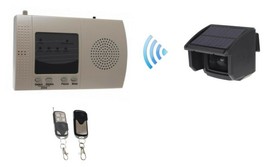 600 metre Solar Powered Driveway Alarm with 4-channel Wireless Receiver - £124.30 GBP