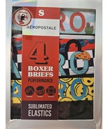 Aeropostale 4 Boxer Briefs Performance Lightweight Sublimated Elastic New - $27.99