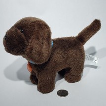American Girl Chocolate Chip Brown Lab Dog Plush Collar Name Tag Retired T6595 - £11.95 GBP