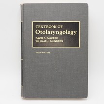 Textbook of Otolaryngology by David D. DeWeese 1977 - $88.77