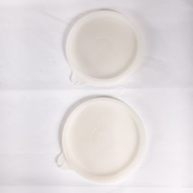 Two Tupperware 4&quot; Diameter Round Clear 733-11 733-12 - £13.32 GBP