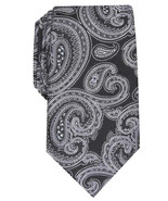 Tasso Elba Men&#39;s Severino Paisley Silk Tie in Black-O/S - $20.56 CAD