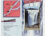 La Chute Montmorency Brochure Quebec City Canada Falls  - $17.82