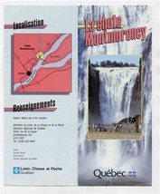 La Chute Montmorency Brochure Quebec City Canada Falls  - £14.01 GBP