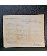 Feb 1864 US Army Civil War Brandy Station VA Quartermaster Report Document - $49.45