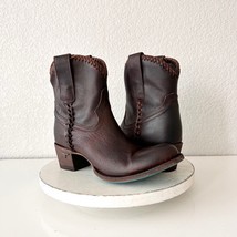 NEW Lane PLAIN JANE PJ Cognac Cowboy Boots Size 9.5 Leather Western Ankle Bootie - £143.53 GBP