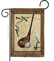 Strike A Golf Ball Garden Flag 13 X18.5 Double-Sided House Banner - $19.97