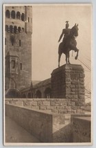 Germany Hohenzollern Bridge Cologne Wilhelm II On Horseback RPPC Postcar... - $14.95
