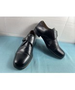 French Shriner Monk strap Oxford Men 11.5M Tilton Shoes Black Leather Ca... - $49.32