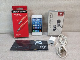 Works Apple Ipod Touch Silver 4th Generation A1367 8GB Bundle (A3) - $21.99