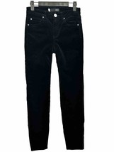 Kut from Kloth Jeans Womens Size 00 XS Black Velvet Diana Skinny Mid Rise - £14.71 GBP