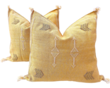 Moroccan yellow pillow covers a pair 0441 thumb155 crop