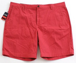 Chaps Red Stretch Cotton 9&quot; Flat Front Shorts Men&#39;s NWT - £43.20 GBP