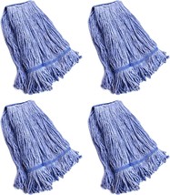 String Mop Heads Replacement Heavy Duty Grade Blue Cotton Looped End Wet... - £55.77 GBP