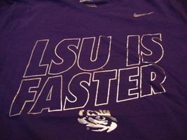 NCAA LSU Tigers Louisiana State University College Fan Nike Apparel T Shirt L - £13.50 GBP