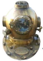 Antique Scuba Diving Divers Helmet US Navy Mark V Deep SeaVintage Divers Helmet - £149.21 GBP
