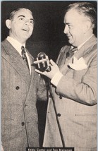 1945 Tom Breneman Radio Host &amp; Eddie Cantor, Breakfast in Hollywood, CA Postcard - £5.57 GBP