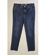 Seven 7 Jeans Women’s 6 Weekend Easy Fit Boyfriend Dark Blue Denim 30x29 Raw Hem - $26.49 CAD