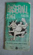 1961 Booklet 1961 Baseball Facts Prudential Insurance - $26.52 CAD