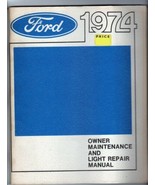 1974-75 Ford Owner Maintenance and Light Repair OEM Manual P/N 365-13074 - $27.06 CAD