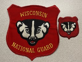 WISCONSIN NATIONAL GUARD, LARGE JACKET PATCH, TWILL, CUT EDGED, CHEESE C... - $29.70