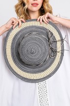Wide Brim Breathable Straw Sun Hat Perfect for Summer and Beach Head Acc... - £16.78 GBP
