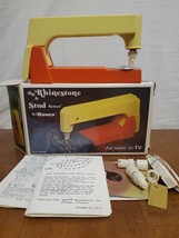 The Rhinestone &amp; Stud Setter By Ronco 1973 Vintage Instructions Box Beda... - $12.95