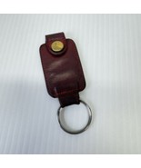 Vintage Coach Brown Leather Valet Snap Key Chain Fob Ring Classic  Coach... - $31.68