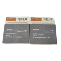 Aveda Inner Light Dual Foundation SPF 12 09 Carob Discontinued Lot of 2 - $46.57