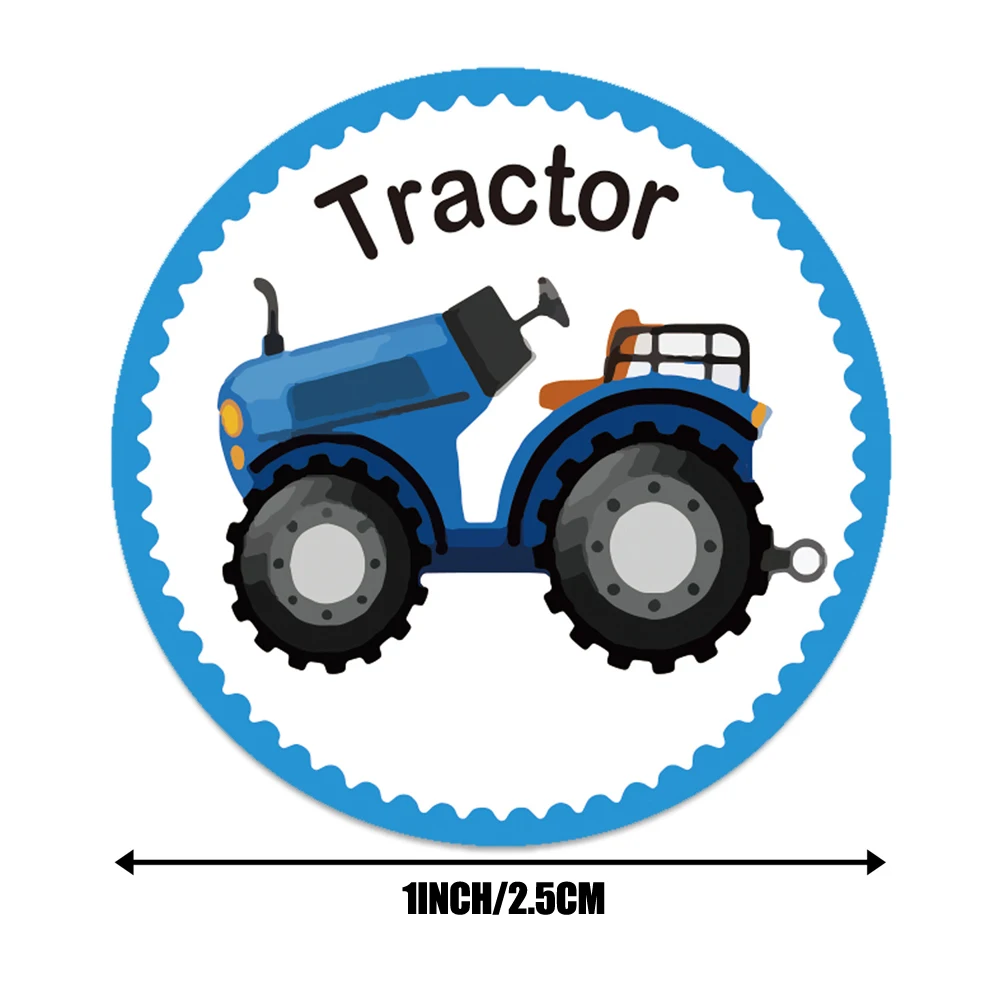 Play 100-500pcs Truck Stickers for Play ScrapboAng Reward Sticker Construction C - £23.15 GBP