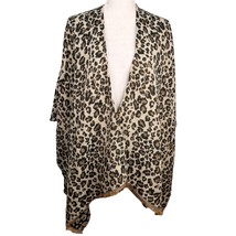 Altare Poncho Cape Animal Print Taupe Brown Black One Size New - $35.00