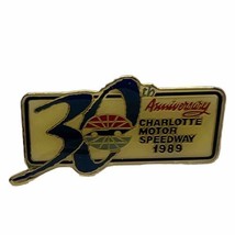 1989 Charlotte Motor Speedway 30th Anniversary NASCAR Race Racing Lapel Hat Pin - £5.94 GBP