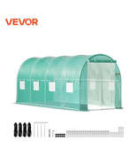 VEVOR Walk-in Tunnel Greenhouse Galvanized Frame &amp; Waterproof Cover 15x7... - $197.20 CAD+