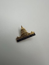 Vintage Gold WASHINGTON D.C. Capital Building Lapel Pin 2.2cm - £15.57 GBP