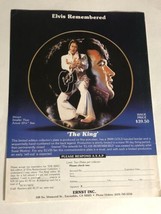 vintage Elvis Presley The King Plate Print Ad  Advertisement 1970s pa1 - £5.47 GBP