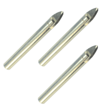 Tile Drill 3/16 (5mm) 3X Spear Point Carbide Marble Wine Bottle Sea Glass Shell - £7.90 GBP
