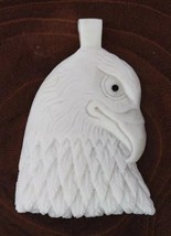 Hand-Carved Celtic Eagle Pendant – Genuine Bone, Symbol of Freedom &amp; Str... - $463.34 MXN
