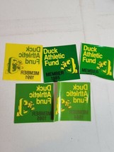 Lot of 5 Vintage Oregon Ducks UofO Duck Athletic Fund Member Stickers 19... - $14.69
