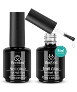 Beetles 5-in-1 Nail Glue &amp; Base Gel Kit 2 Pcs 15ml for Acrylic Nails - $21.25