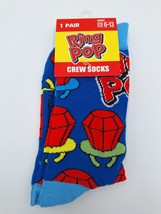 Mens Crew Socks RING POPS Blue - NWT - $5.39