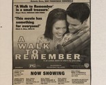 A Walk To Remember Vintage Movie Print Ad Mandy Moore TPA10 - $5.93