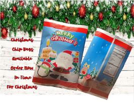 Christmas Santa Chip Bag Party Favors - £27.87 GBP
