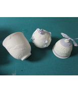 LLADRO BISQUE  LOT &#39;93  BELL, &#39;99 GLOBE CHRISTMAS ORNAMENT- DOLPHIN CUP ... - $115.39 CAD