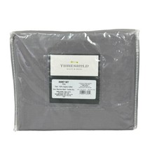 Threshold Duvet Cover Set King NWT Gray 100% Organic Cotton - £14.87 GBP